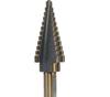 5-Piece Black & Yellow Pagoda Drill Bit Set with Triangular Handle and Straight Groove