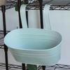 Colorful Hanging Flower Pot Detachable Double Hook Fence Plant Pot Horticultural Decoration Bonsai Flower Rack Home BalconyDecor