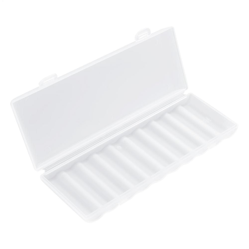 

AA Battery Storage Case Battery Protective Box Battery Storage Holder Box For Holding 10 grids AA Batteries Battery Storage Case білий
