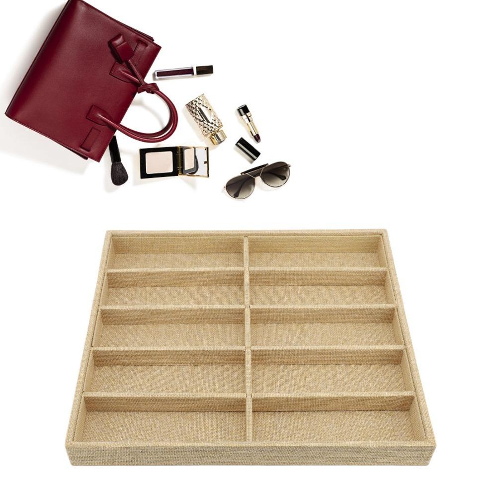 Compartment Design Sunglasses Storage Velvet Material Glasses Display Box Shop Exhibition
