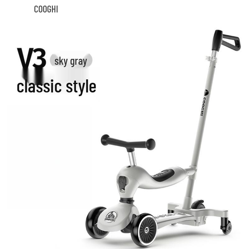 Cool Ride V3V6: 3-in-1 Scooter for Ages 1-3 - Perfect Baby s First Birthday Gift & Walker/Stroller Combo
