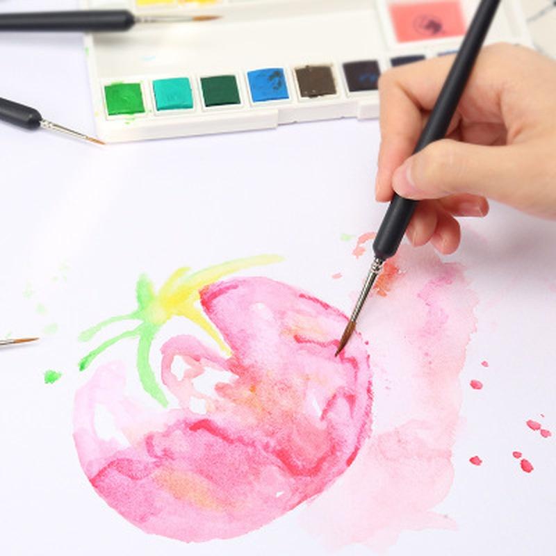 9/10 Pcs Miniature Paint Brush Set Professional Nylon Brush Acrylic Painting Thin Hook Line Pen Art Supplies Hand Painted