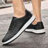 Fashion Stylish Flats Men Skateboard Footwear New Comfort Tenis Masculino Leisure Walk Male Sneakers Genuine Leather Mens Casual Shoes