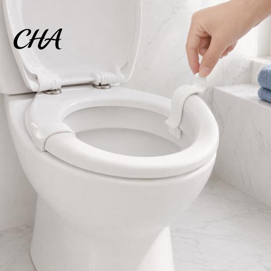 Stabilizzatore Sedile WC a Clip, Stabilizzatore Sedile, Morsetti a Clip Senza Foratura, Fissaggio Stabile Fissaggio Domestico Installazione Facile Sollevatore Coperchio, per
