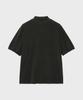 Diantipeullaespom Pigment Oversized Zip-Up Pique Shirt (Charcoal)