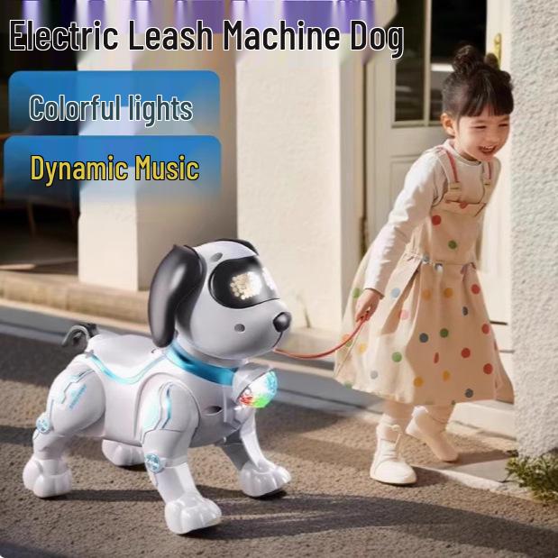 Electronic Walking & Light-Up Toy Dog with Sound Effects for Kids
