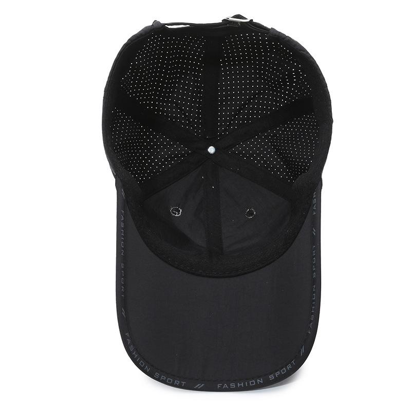 Quick Drying Solid Baseball Cap, Sunscreen Breathable Adjustable Cycling Hiking Fishing Sports Trucker Hat For Women & Men