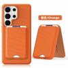 Original Tech Woven Magnetic Card Holder Leather Case for Samsung Galaxy S26 Ultra S25 S24 for Magsafe Charging Protect Cover