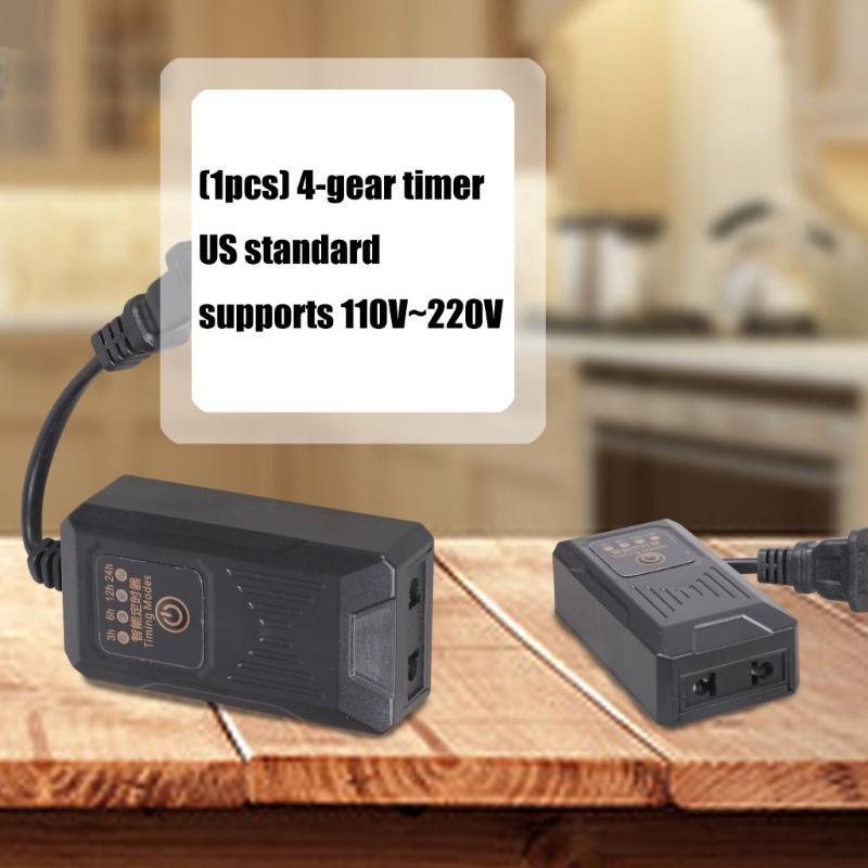 4 Setting Timers Outlet 110V 220V 100W Daily Auto On/Off For Lights Fan Aquariums