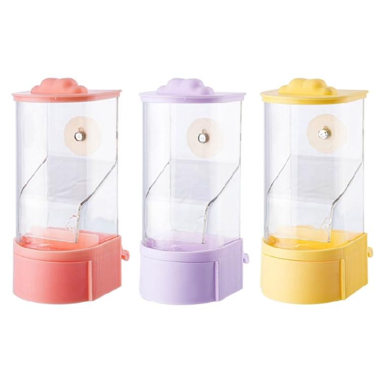 Plastic Parrots Food Holder Automatic Bird Feeder Hanging food Dispenser for Bird Cage Minimizing Waste for Small Birds
