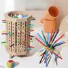 Early Education Wooden 3-in-1 Stick Game Color Cognition Parent-Child Board Game Concentration Balance ToyToy MHWJ-MMM0078