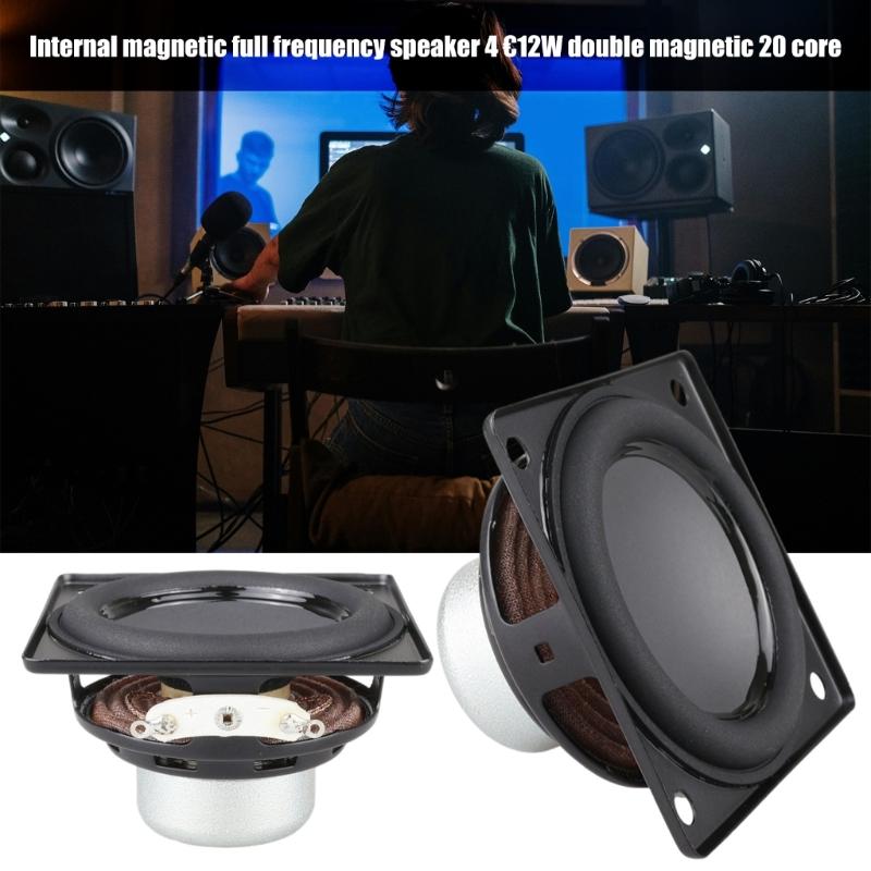 Powerful 57mm Full Frequency Speakers Inner Magnets 4Ohm 12W  Subwoofer Speakers Pair for Auditory Loudspeaker 2PCS