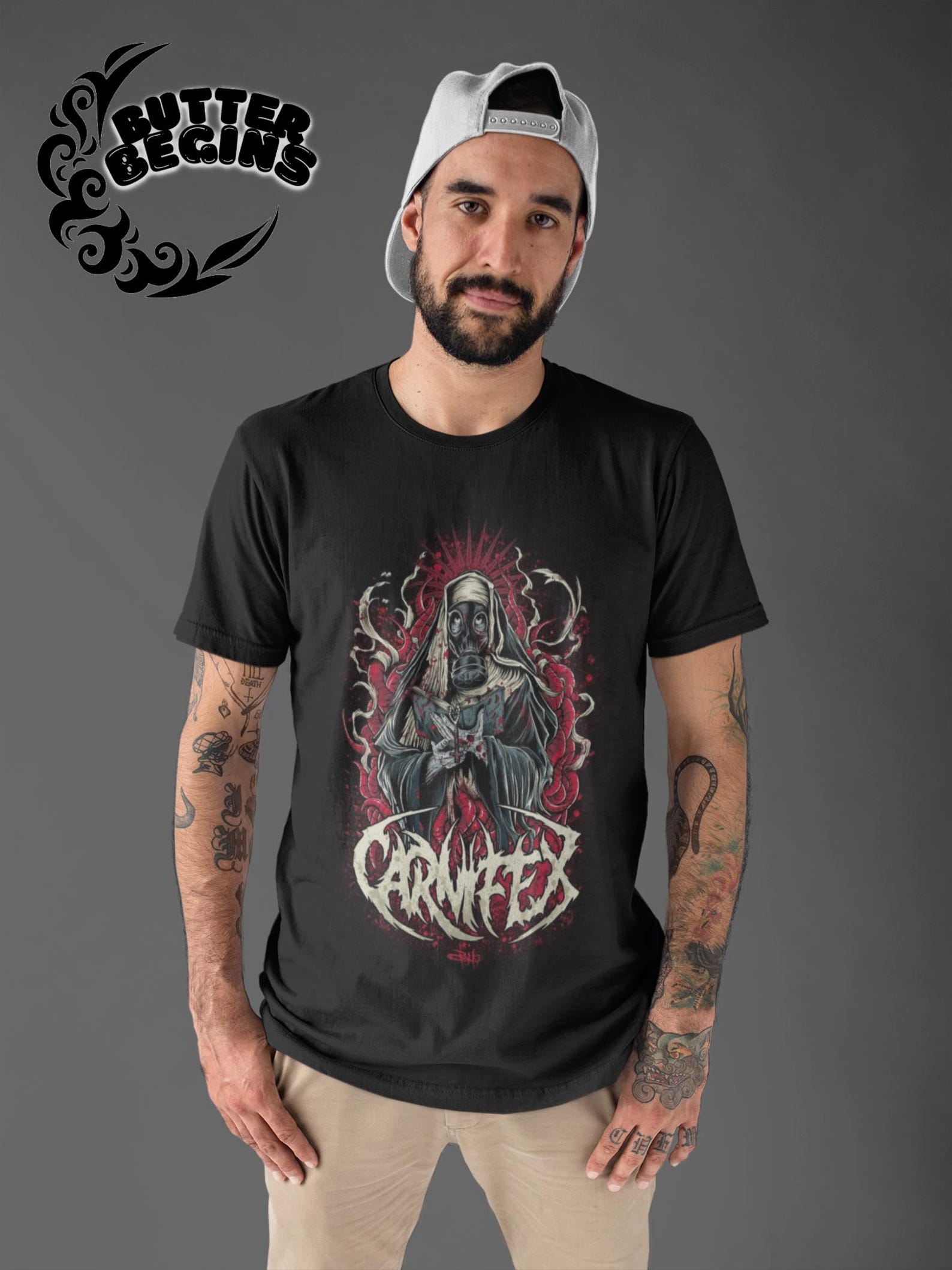 Carnifex T-Shirt - Metal Music Shirt - The Diseased And The Poisoned - Carnifex Merch - Unisex Rocker Clothing M