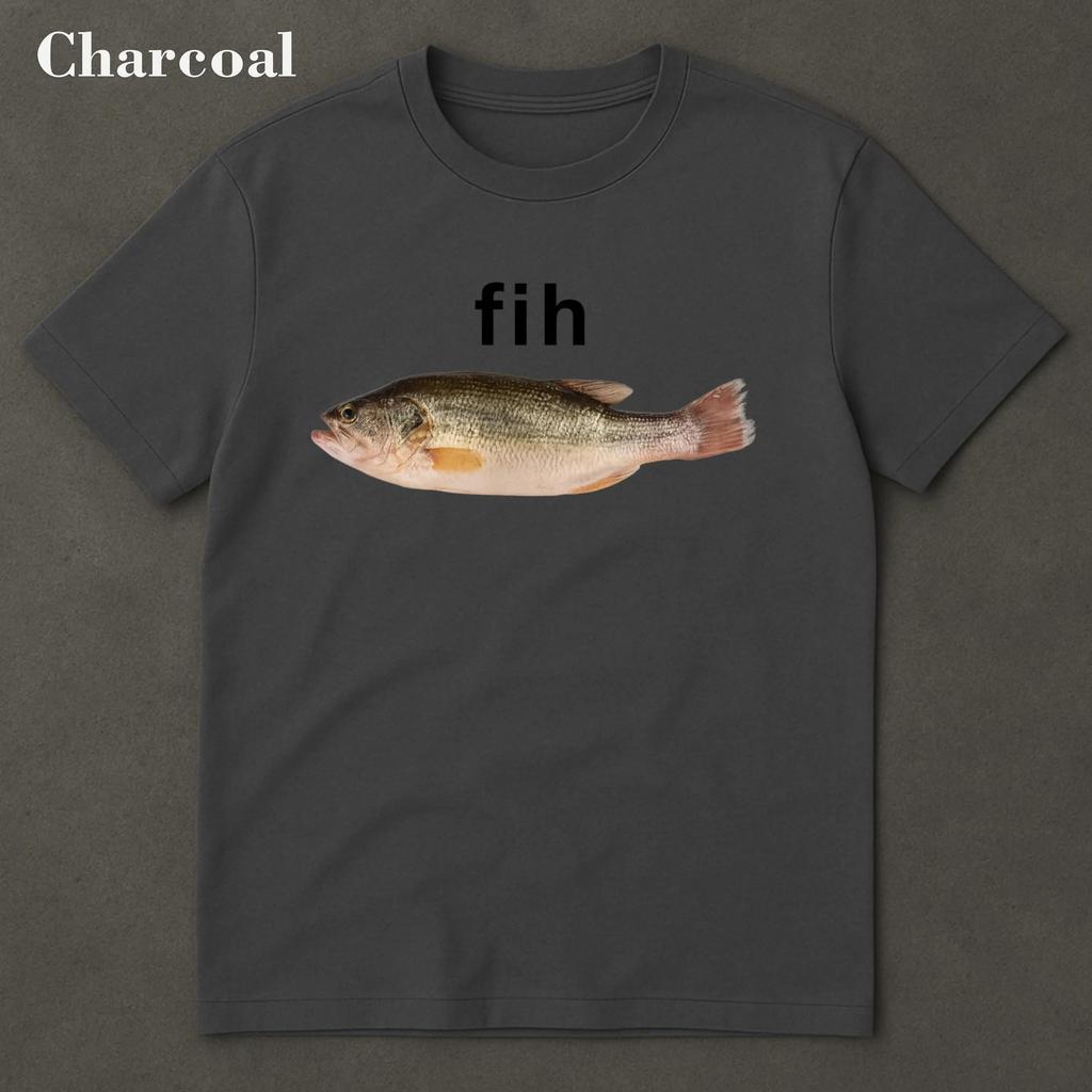 Fih Fish Meme Tričko - Hloupé Meme Tričko, Vtipné Meme Tričko, Mozek Shnilý Tričko, Nevhodný Vtipný Žert, Generace Z Memes Jsou Nejhloupější