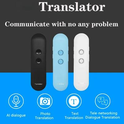 Portable Wireless Smart Translator 40 Languages Two-Way Real Time Instant Voice Translator APP Bluetooth Multi-Language