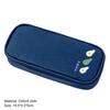 Pen Case Large Capacity Dust-proof Stationery Oxford Cloth Fruit Print Pencil Case for Daily Use