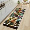 European Retro Square Orderly Layout Floor Mat Doormat