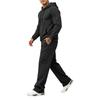 Herren Color Kapuzenpullover und Jogginghose 2-teiliges Set Lässiger Sport-Trainingsanzug