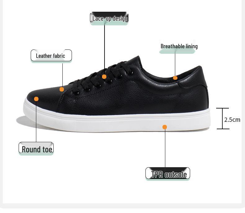 Unisex Lightweight White Sneakers for Wide Feet - Casual Flat Shoes In European & American Styles