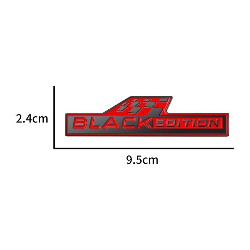 3D Car Styling Black Edition Emblem Badge Metal Stickers Rear Trunk Decals For Skoda Fabia Enyaq Octavia Monte Carlo Superb VRS