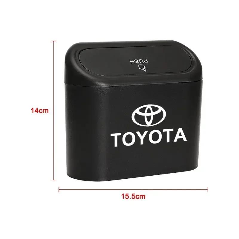 Car Trash Can Storage Box Vehicle Multifunctional Garbage Dust Case For Toyota TRD Corolla Auris Yaris Rav4 CHR Camry40 prius