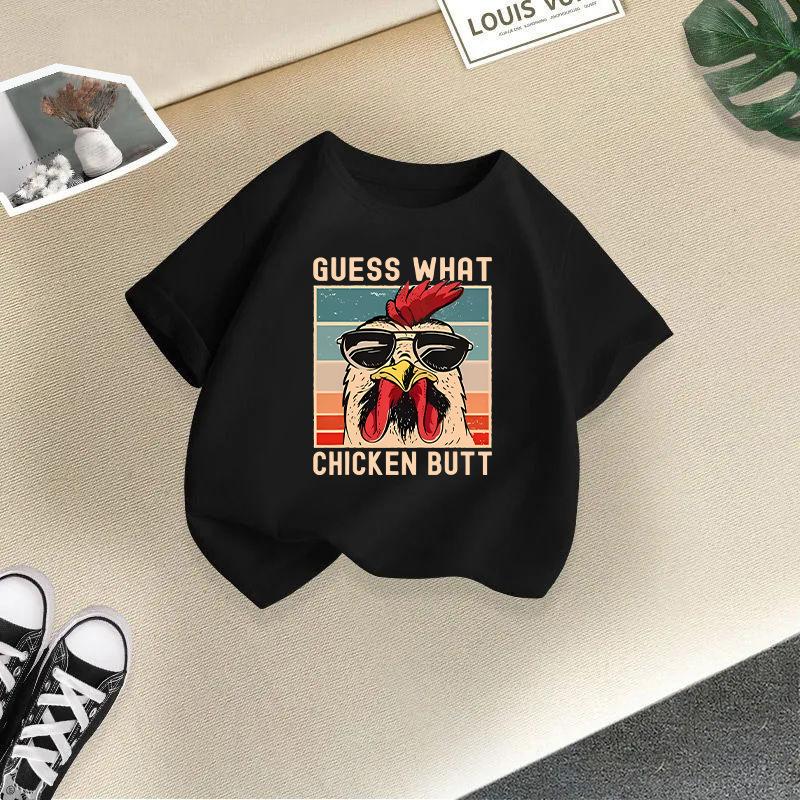 Kinder T-Shirt Niedliche Tiere Gedruckt Kinder 100% Baumwolle Oberteile 2-13J Locker Geschnitten Lässig O-Ausschnitt Kurzarm T-Shirt