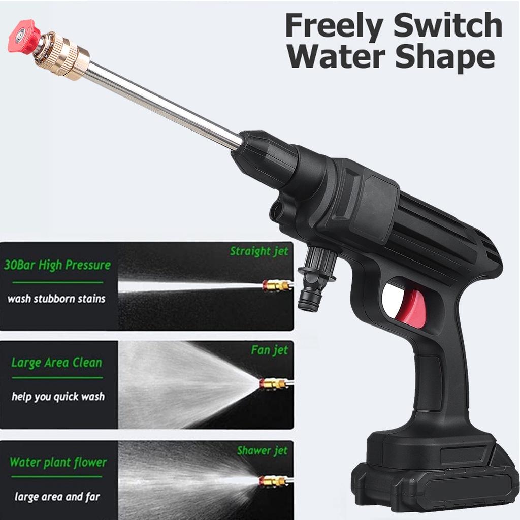 1000W 48V 24V 88000mAh Cordless High Pressure Car Washer Water Gun Lithium Battery Portable High Pressure Washer Foam Generator