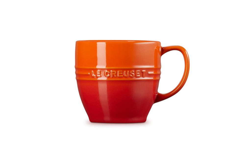 Le Creuset Legend Heat and Cold Microwave and Oven Safe Japanese Mug, 350ml, Orange, Resistant, [Official Product]