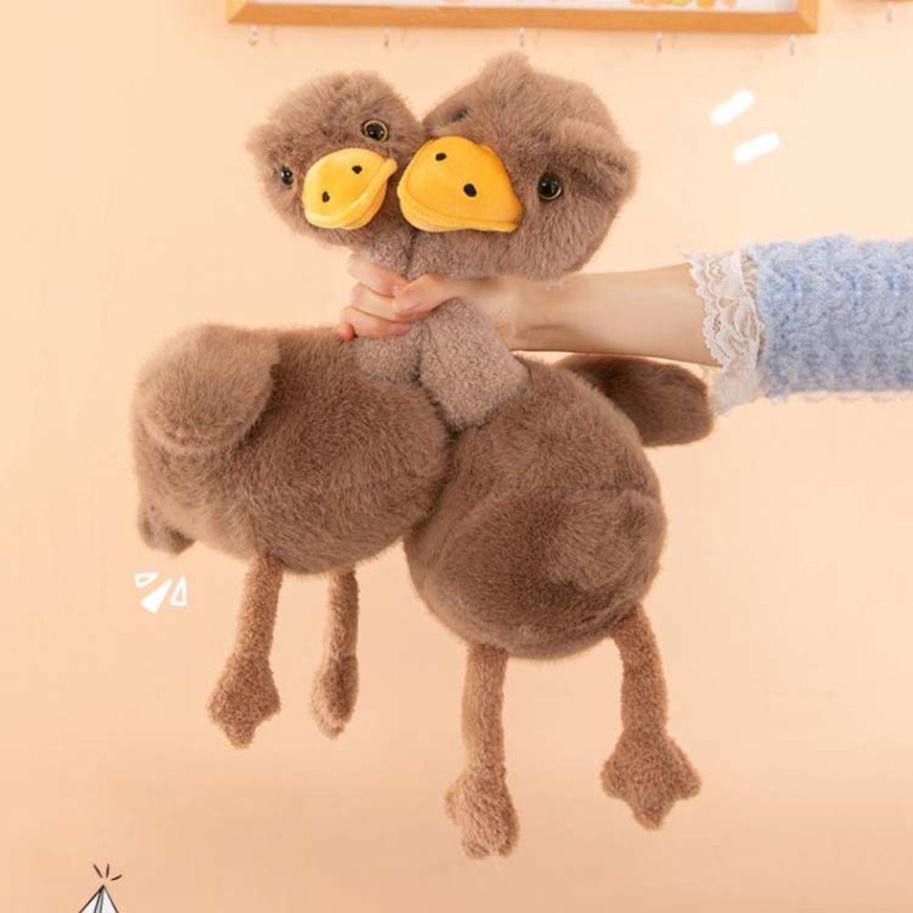 Big Eyes Ostrich Plush Toy Creative Design Wild Animal Doll Ostrich Plush Doll Backpack Hanging