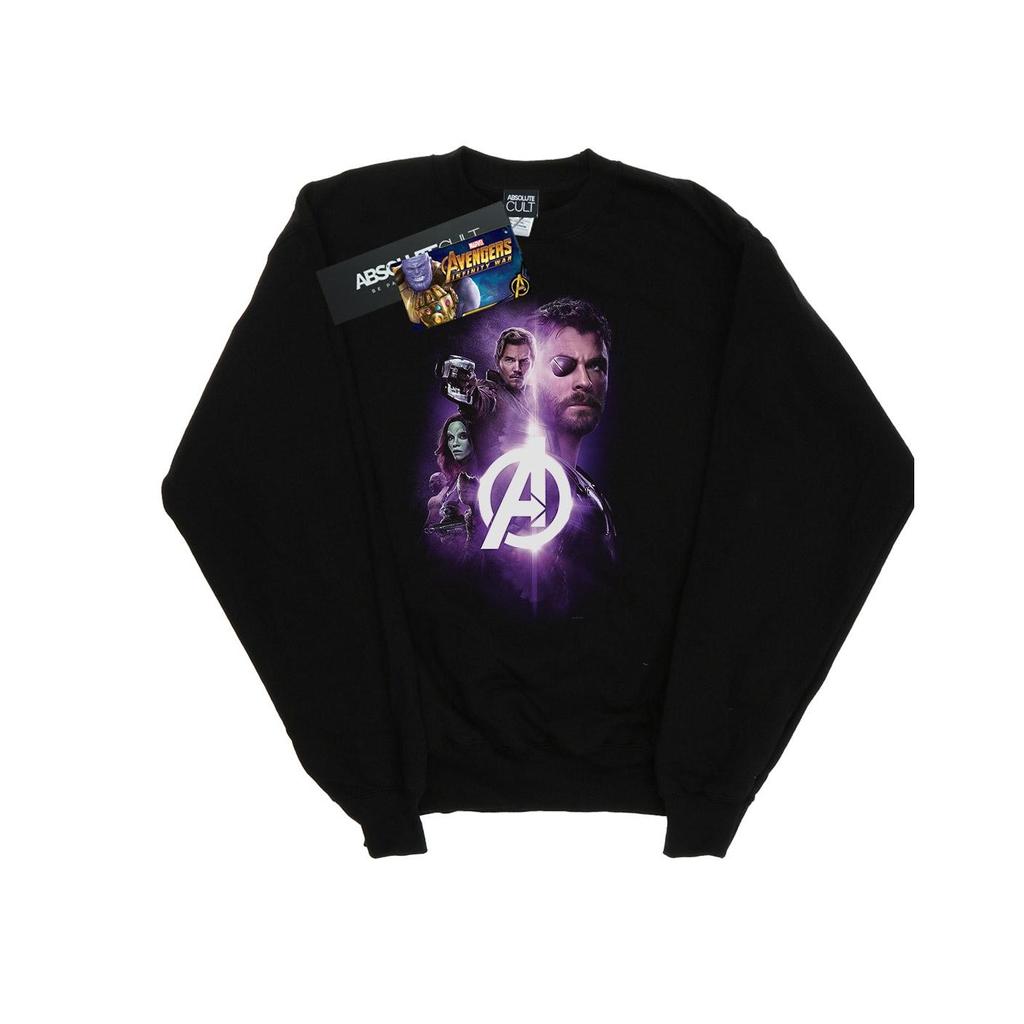 Marvel Womens/Ladies Avengers Infinity War Thor Guardians Team Up Sweatshirt