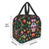 Floral Lunch Box Insulated Lunch Bag for kids Girls Boys Women,Reusable Lunch Box Containers for Women Men,Durable Cooler Tote Bag Lunchbox for Office