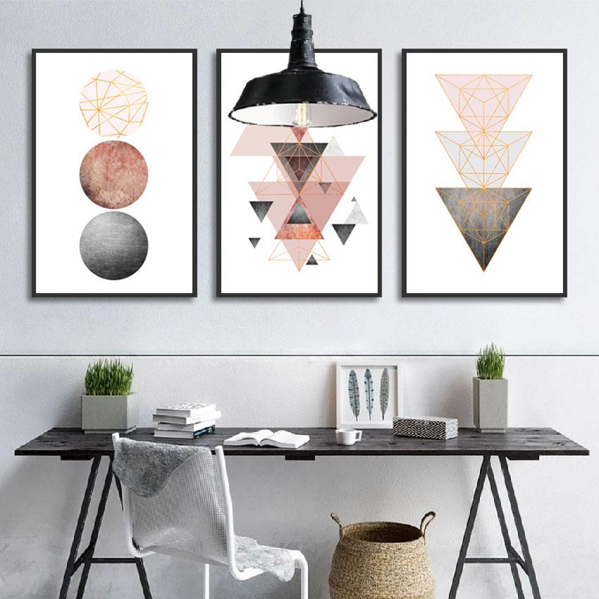 Geometric Abstract Art Poster Print Canvas Painting Picture Aisle Home Wall Art Graffiti Bedroom Modern Decoration Custom