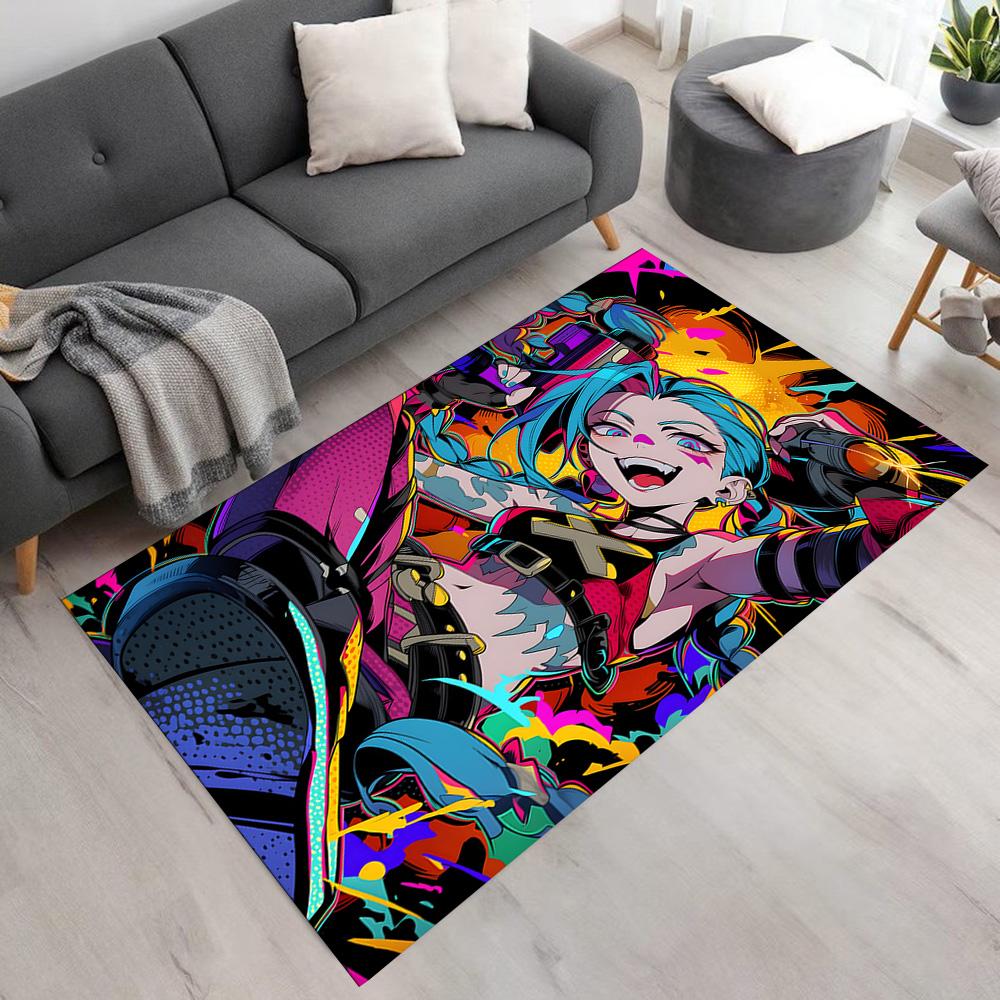 Cyberpunk Warrior Area Rug Suitable for Study Room Outdoor Decorate Room Hallway Anti-slip Rug Decorate Offices Perfect Gift for Friends & Family