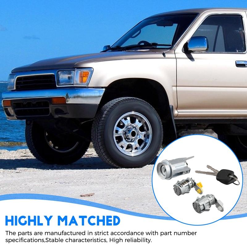 Car Front Left Right Door Lock Cylinder Ignition Switch Lock Cylinder With Keys 69052-35150 For Toyota 4Runner 1998-2002 как