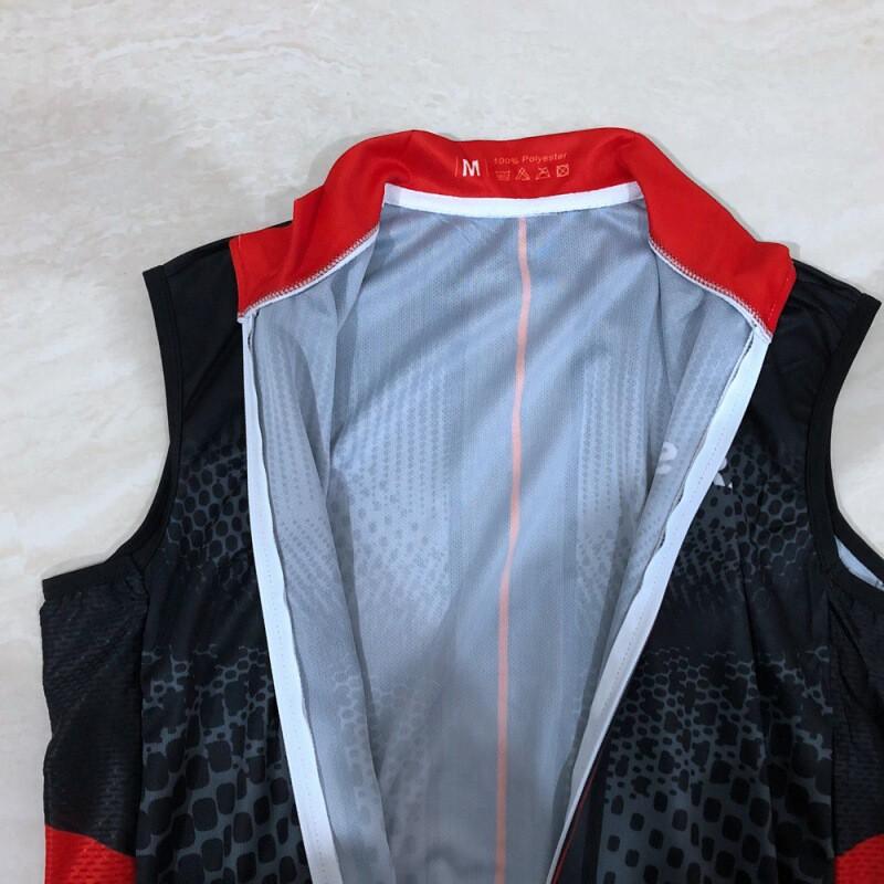 Mens Cycling Vest Road Biking Quick-Dry Breathable Jersey Sleeveless Bike Apparel Performance Wear