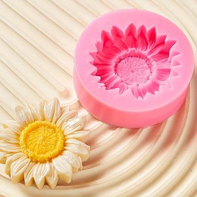 1 Stück Sonnenblumen-Silikonform für Schokolade, Mousse & Aromatherapie-Kerzen - Elektrisches Lebensmittelgeeignetes Backwerkzeug