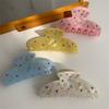 Hair Claws Rhinestones Flower Shark Clip for Female Teens Girl Hair Shaping Clip