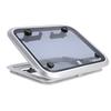 Marine Hatch Porthole Window 17 X 21in Square Heavy Duty Aluminum Alloy Deck Hatch Window with Support Rod and Handle for Yacht RV