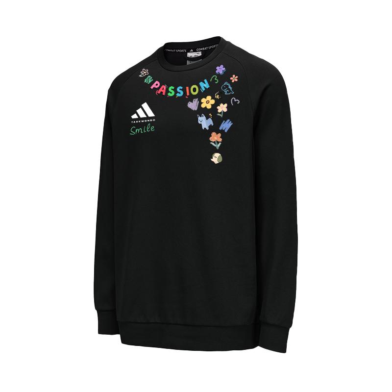 Adidas Fun Graffiti Print Trendy Casual Long Sleeve Sweatshirt Unisex sweatshirt ACLLSPS3CS-001