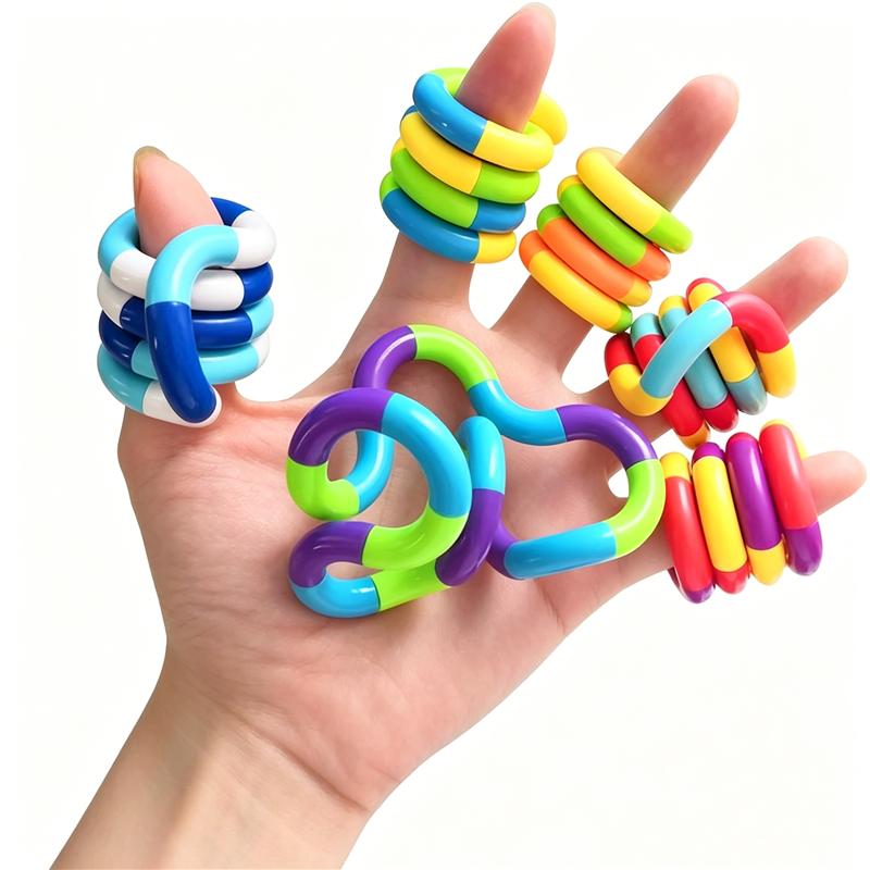 Tangle Fidget Sensory Toy for Anxiety Relief Rotating Fingertip Twisting Hand-Eye Fine Motor Skills Coordination For Autism ADHD