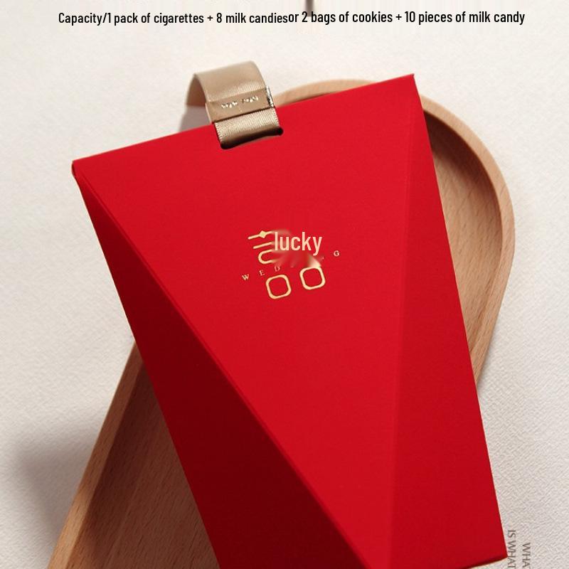 Creative Red Chinese Wedding Candy Boxes - New Style Candy Bags