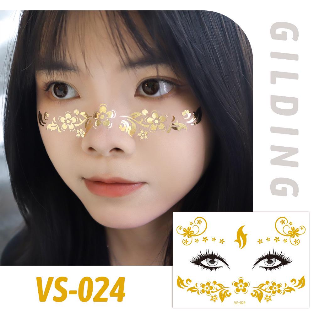 Trendy European Music Festival Waterproof Face Tattoos & Freckle Stickers