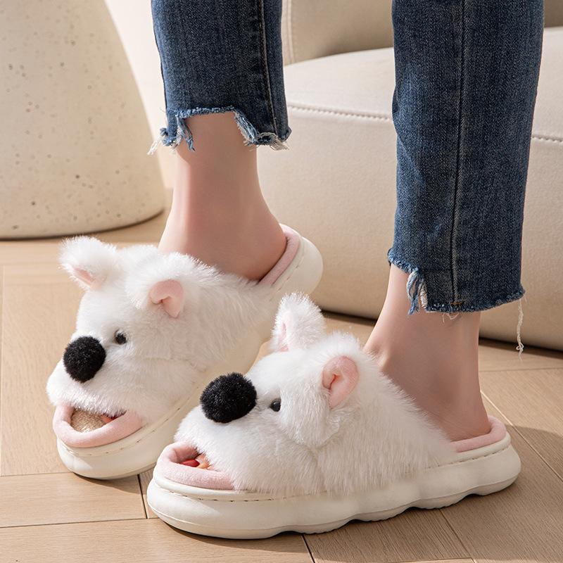 Women Slippers Cute Cartoon Linen Couples Home Slippers Women Summer Indoor House Non Slip Thick Sandals 2025 New Men's Slippers