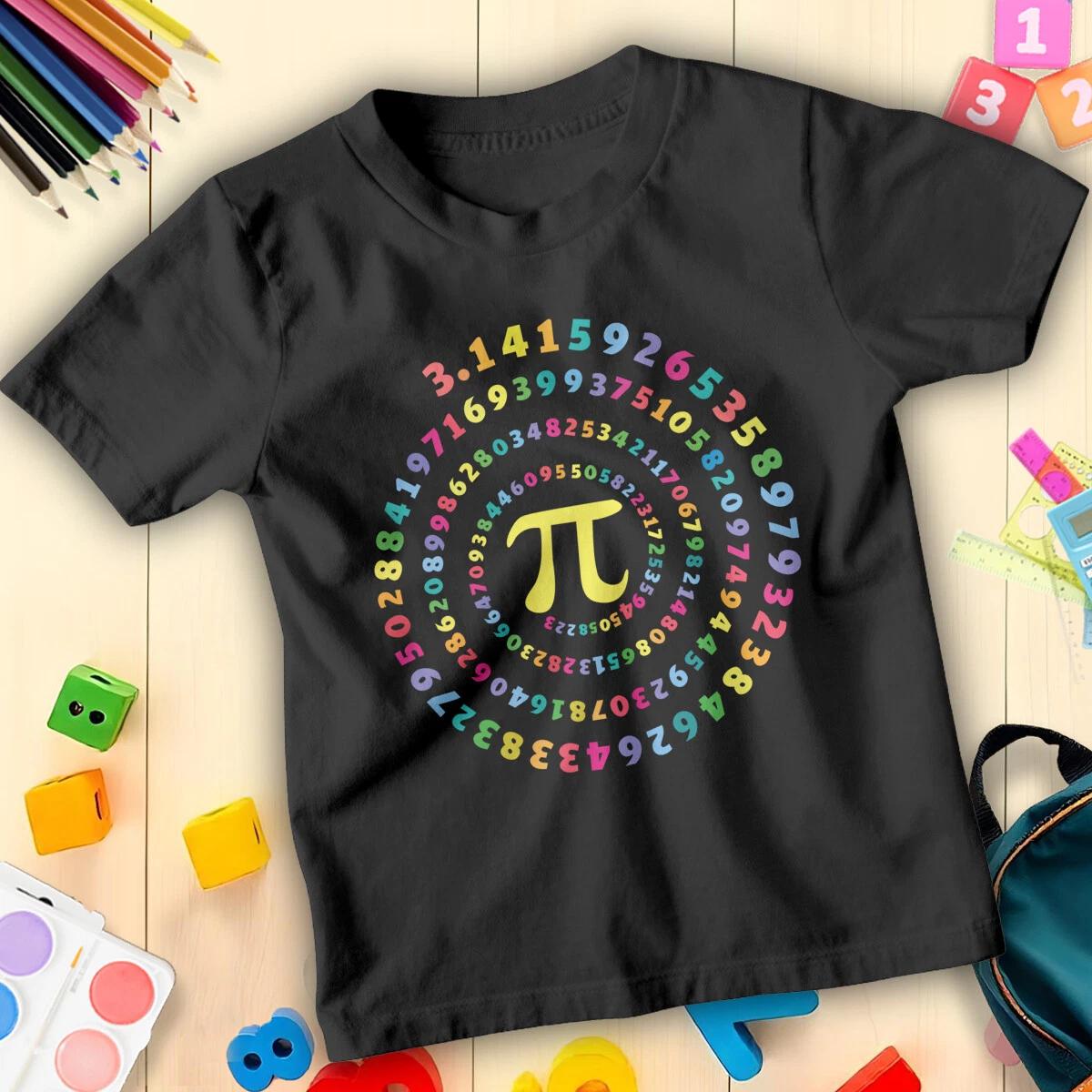 Boys and Girls Pi Design Number Day Ideas Maths Day T-Shirt Tee for Kids #ND 100