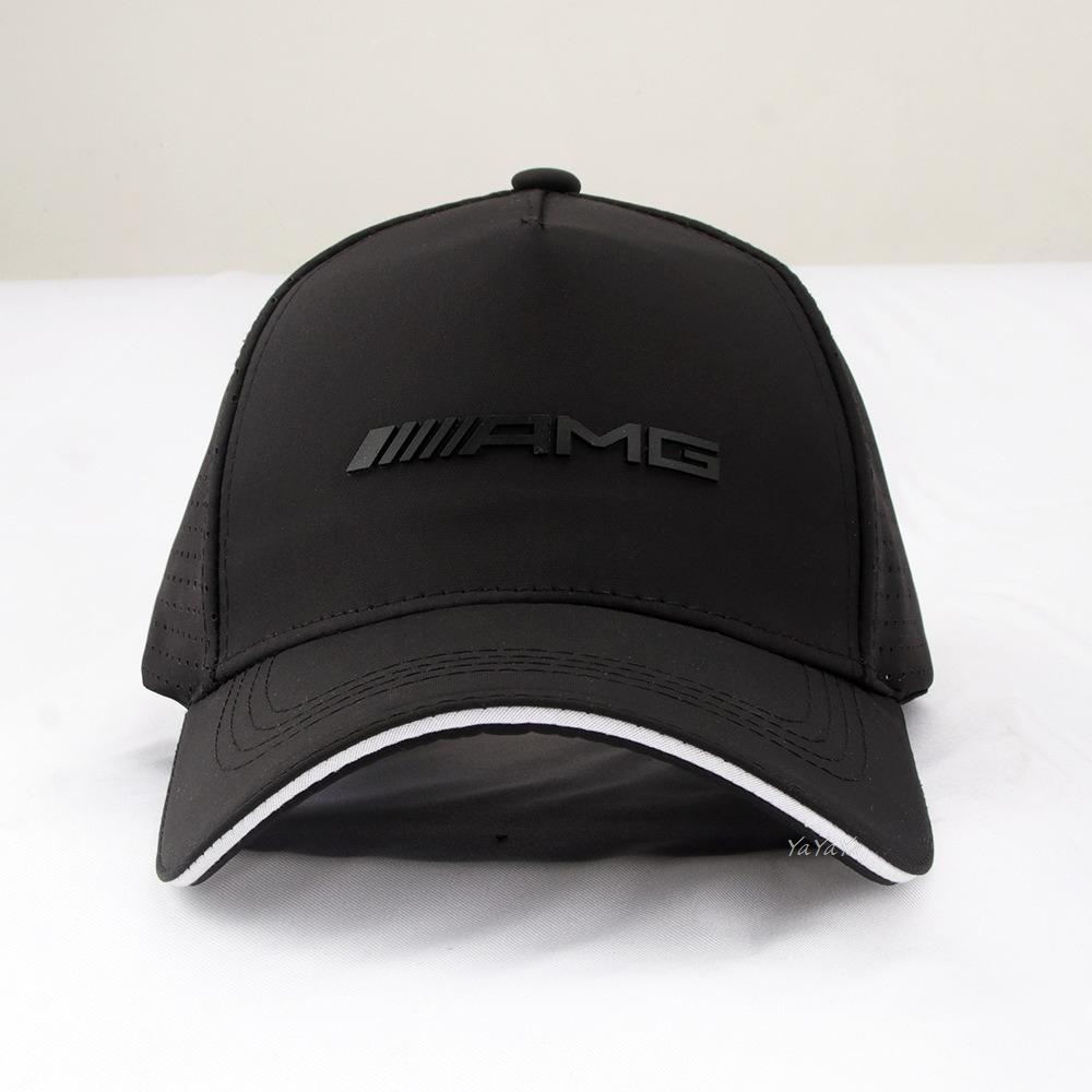 REE4 Car Logo Baseball Cap Printed Sports Net Hat Outdoor Sunhat For Benz AMG A B C M ML GLA GLS E Class W176 W205 W166 W212 Stickers