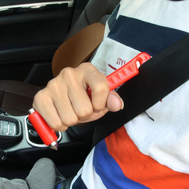 Car Safety Hammer Essential 2-in-1 Vehicle Escape Tool Glass Brake Seatbelt Cutter Window Punch Tool Portable Car Accessory