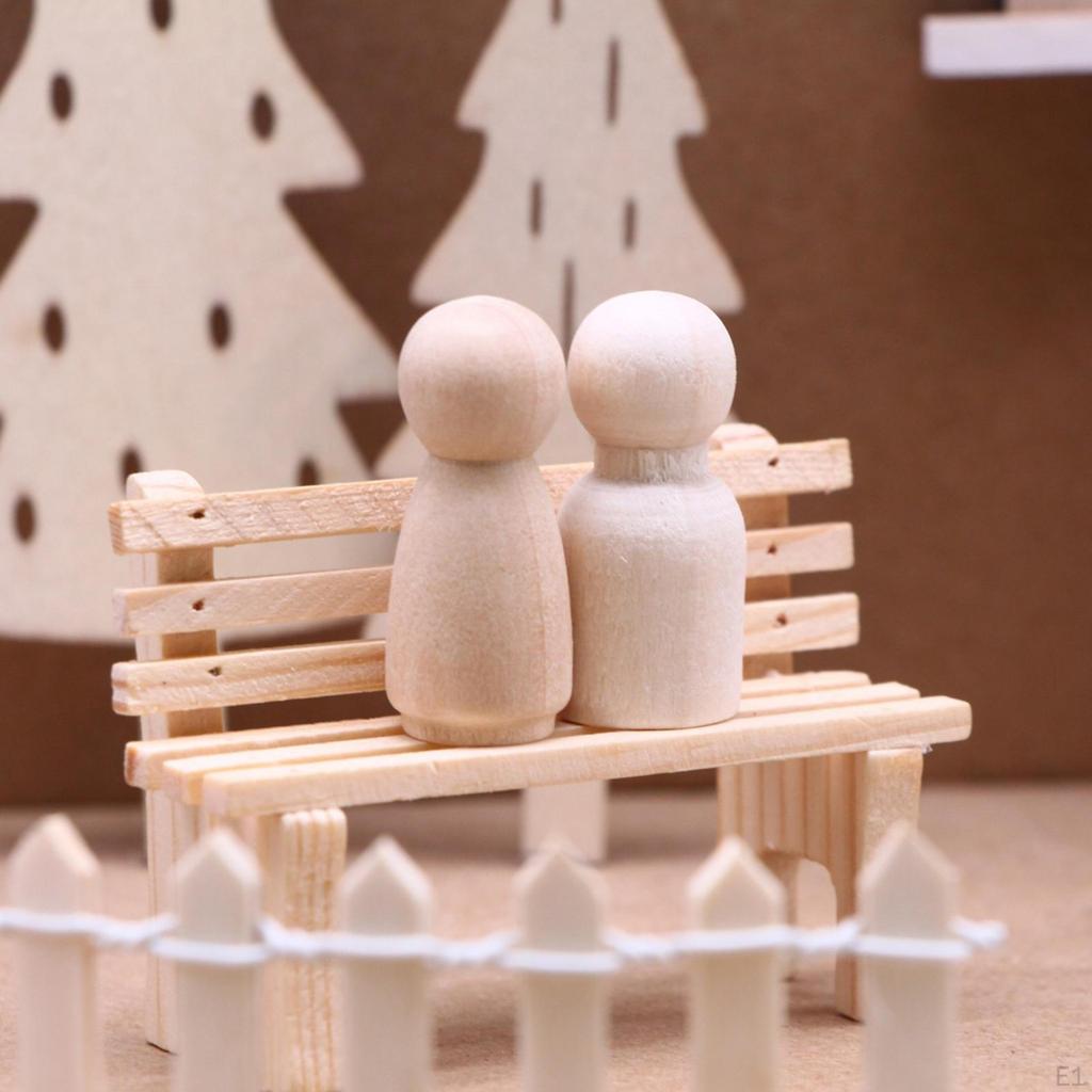 1/12 Dollhouse Christmas Scene Decor Tabletop Life Pretend Toys Wood Elf Fairy Door DIY