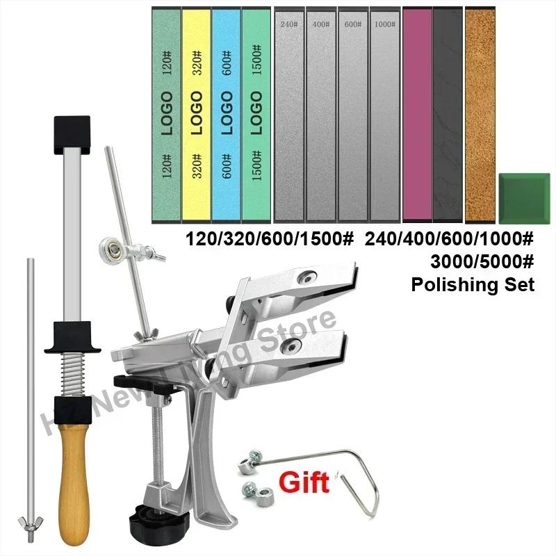 Fixed Knife Sharpener Kitchen Sharpening Stone Aluminum alloy Angle Sharpeners Professional Grinding System Whetstone Woodwork