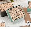 42-Piece Beech Wood Stamp Set: Numbers, Letters, Shapes & Emoticons.