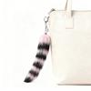 Cheerful Foxes Tail Key Accessory Plush Material Vibrant Hues Sturdy Metal Clasp Compact Size For Keys And Personal Belongings